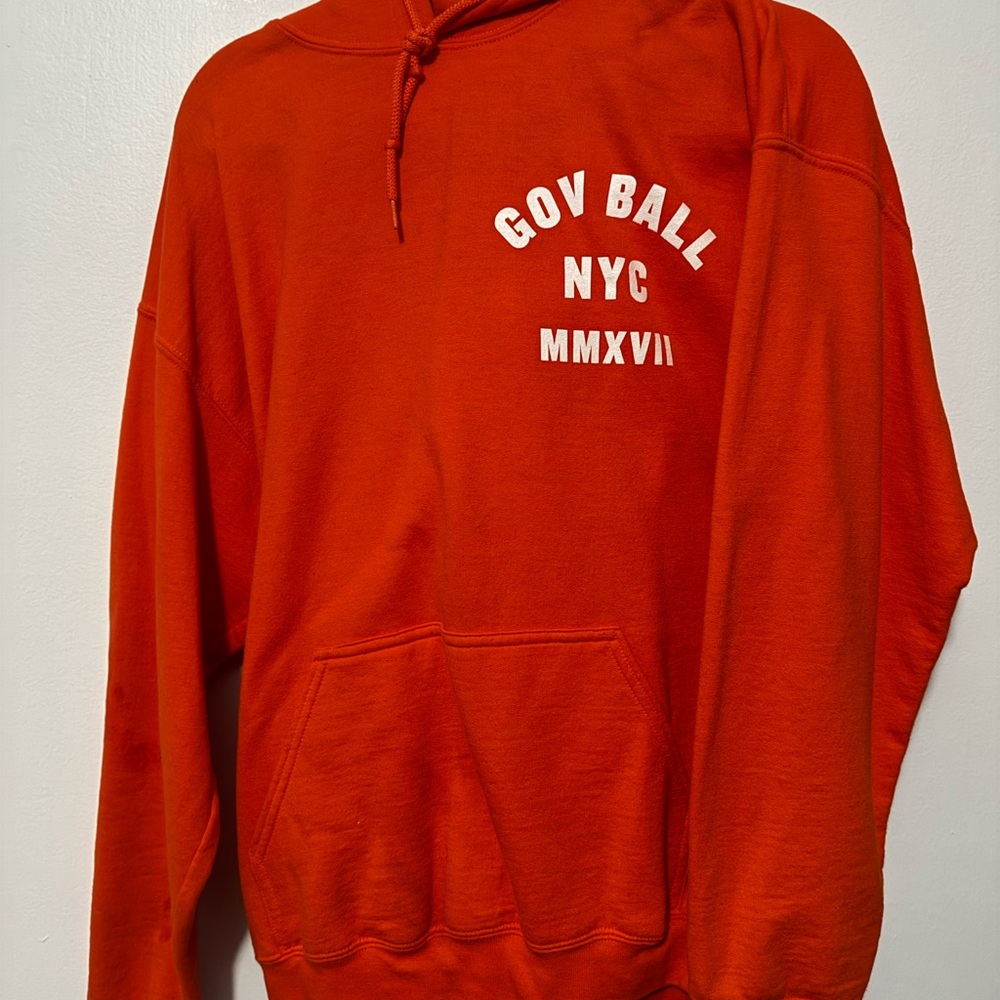 Gildan Red Gov Ball NYC Hoodie
